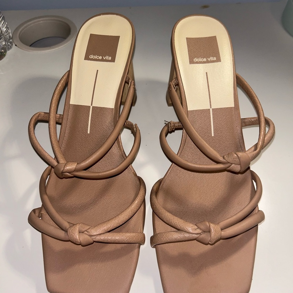 Dolce Vita Tan Strappy Sandals